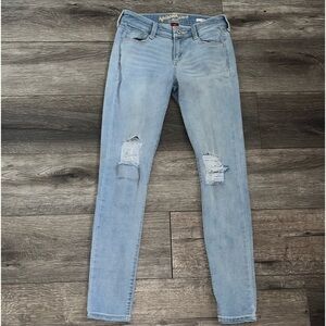 Juniors Arizona Jeans Co Jeggings Size 3 Distressed